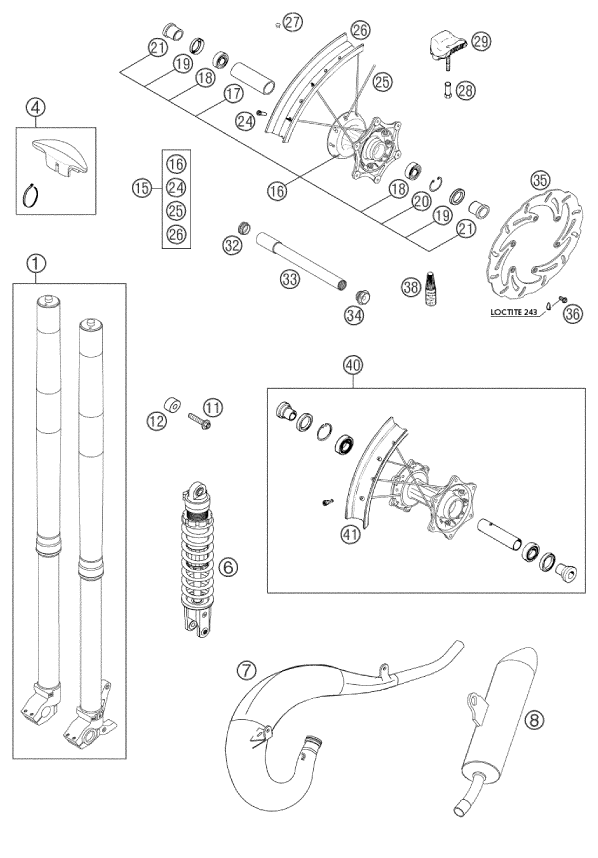 PIEZAS NUEVAS PARA 125 SXS 2002 EU