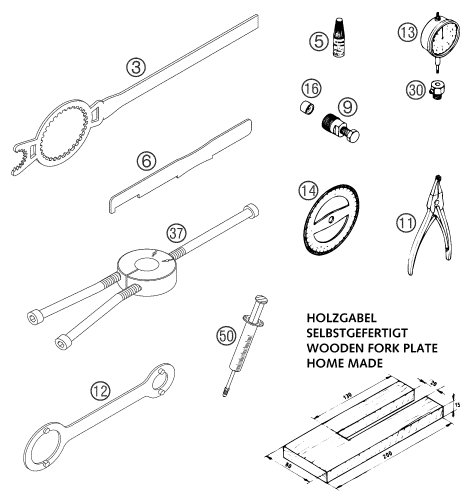 HERRAMIENTAS ESPECIALES MOTOR PARA 85 SX 2003 EU