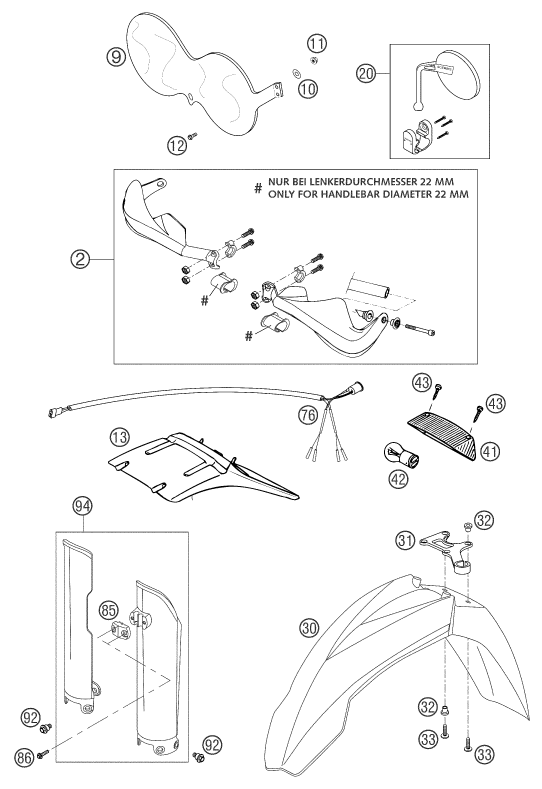 ACCESORIOS PARA 660 RALLYE FACTORY REPL 2003 EU