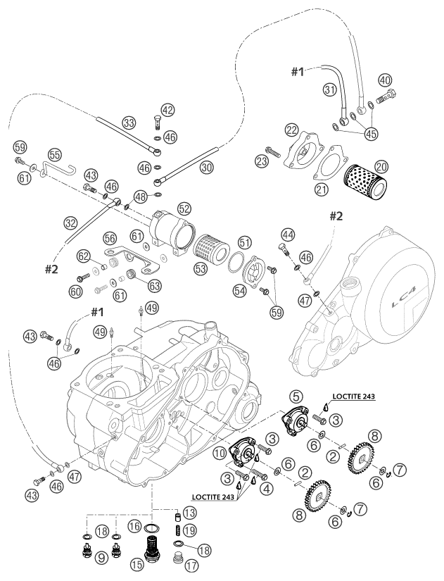 SISTEMA DE LUBRICACION PARA 660 SMC 2003 EU