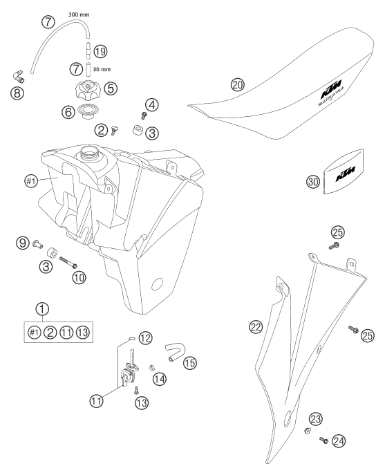 TANQUE ASIENTO PARA 450 SMS EU