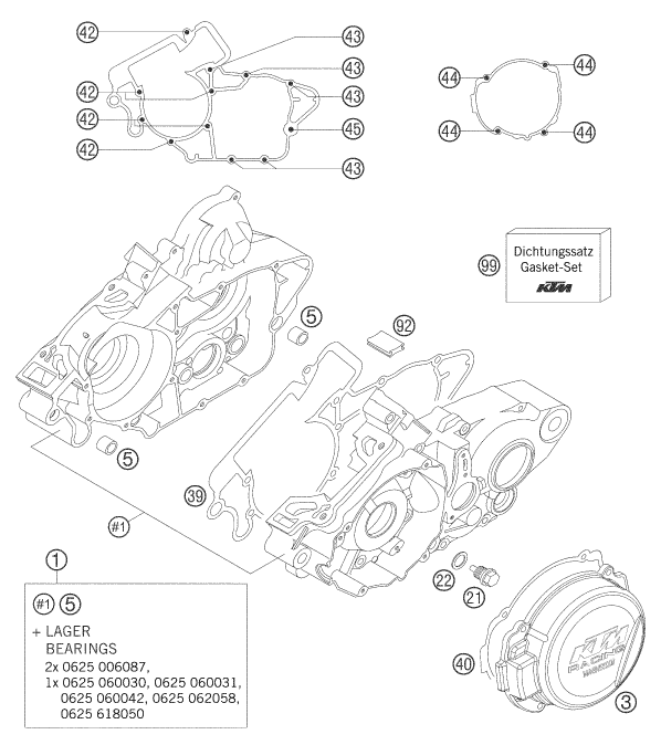 CAJA DEL CIGUENAL PARA 125 SX 2005 EU