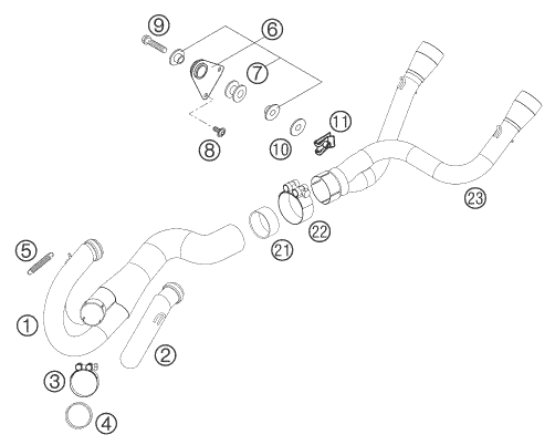 SISTEMA DE ESCAPE PARA 625 SMC 2005 EU