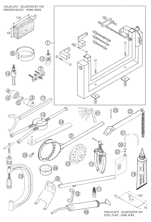 HERRAMIENTAS ESPECIALES MOTOR PARA 625 SMC 2006 EU