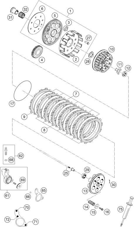 EMBRAGUE PARA 660 SMC 2005 EU