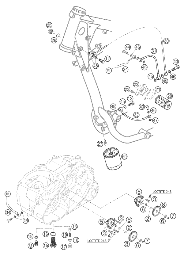 SISTEMA DE LUBRICACION PARA 625 SMC 2005 EU
