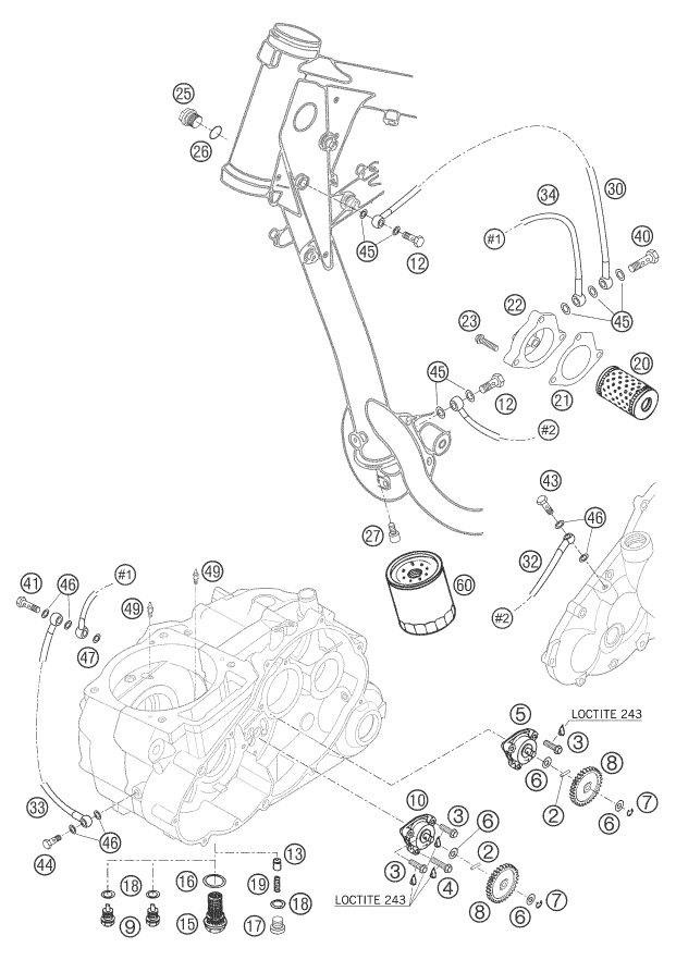 SISTEMA DE LUBRICACION PARA 660 SMC 2005 EU