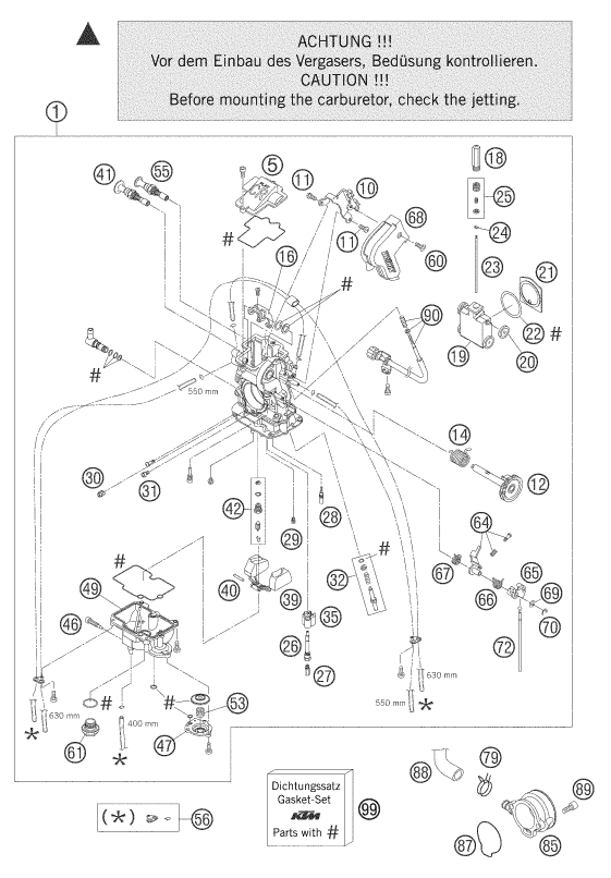 CARBURADOR PARA 525 SMR 2005 EU