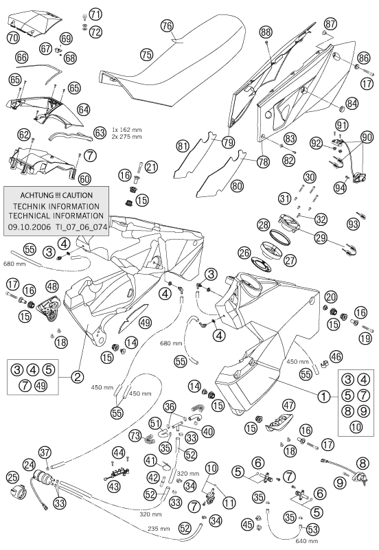TANQUE ASIENTO PARA 950 ADVENTURE S 2005 EU