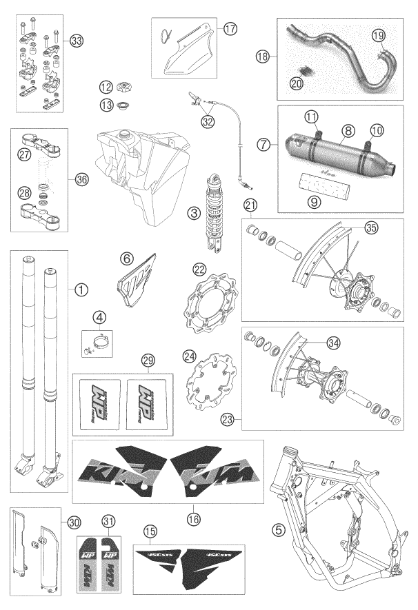 PIEZAS NUEVAS PARA 450 SXS RACING 2005 EU