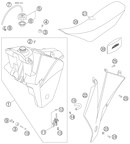 TANQUE ASIENTO PARA 450 SMR 2006 EU