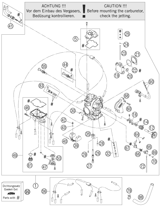 CARBURADOR PARA 450 SMR 2006 EU