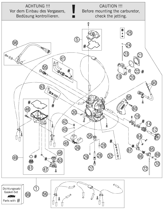CARBURADOR PARA 450 SMR 2008 EU