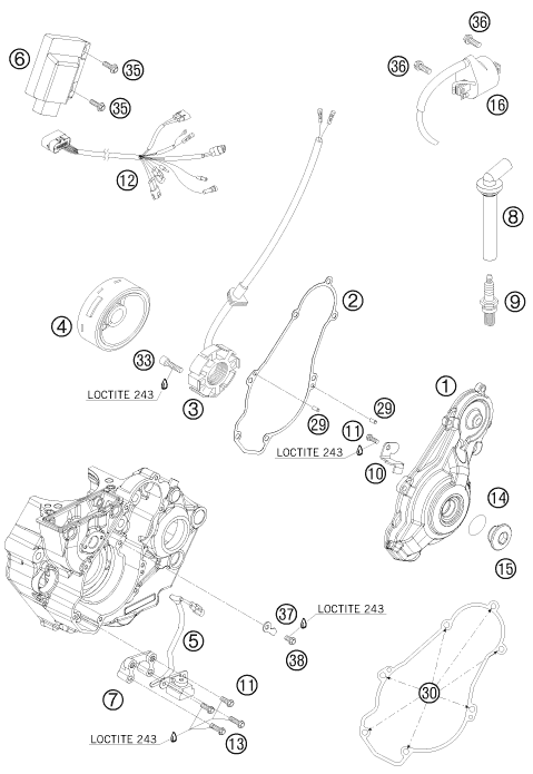 SISTEMA DE ENCENDIDO PARA 450 SXS F 2008 EU