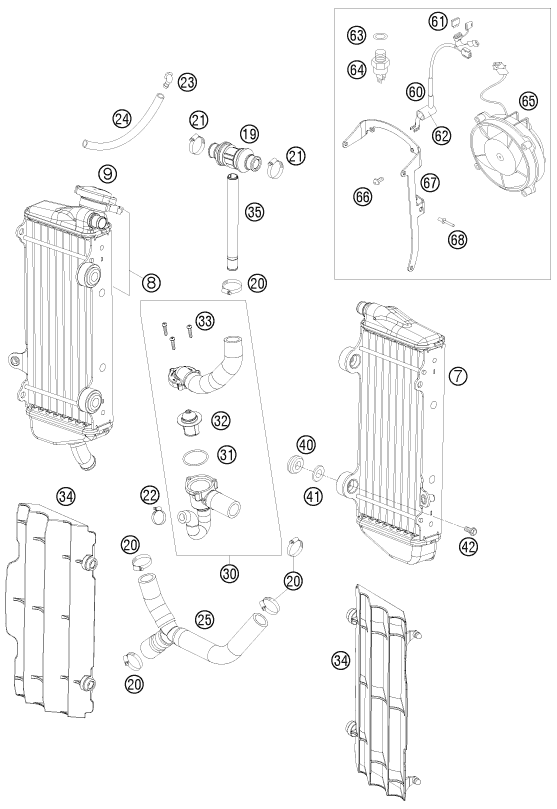 SISTEMA DE REFRIGERACION PARA 450 EXC R 2008 EU