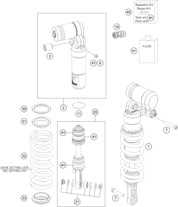AMORTIGUADOR PARA 690 ENDURO 09 EU