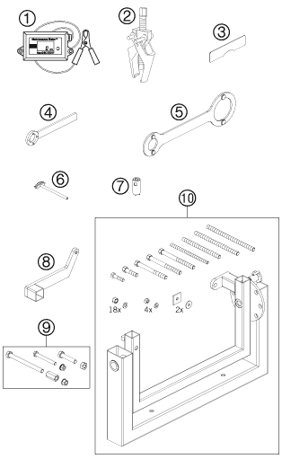 HERRAMIENTAS ESPECIALES MOTOR PARA 50 SX 2012 EU