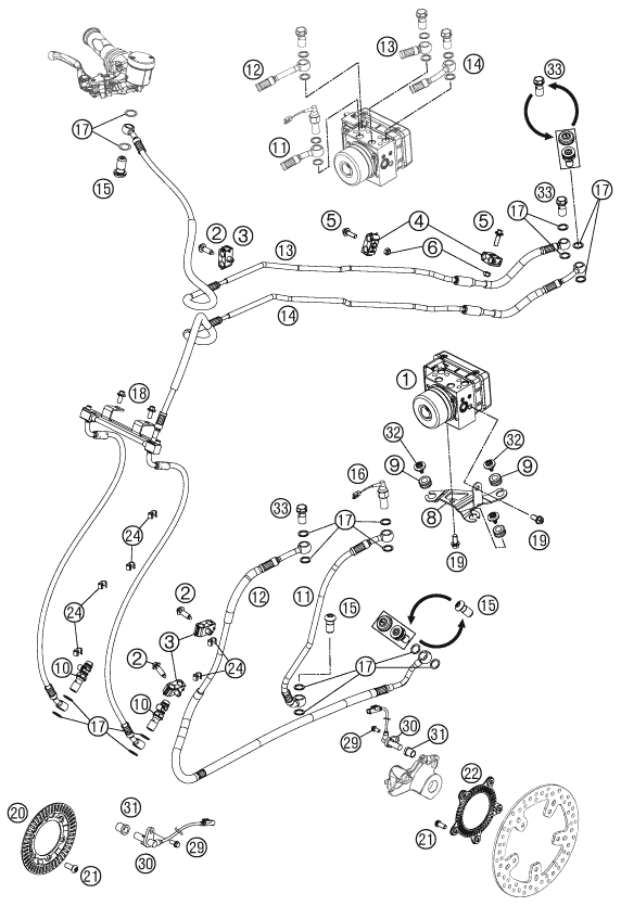 SISTEMA ANTIBLOQUEO PARA 990 SUPERMOTO R 2012 EU