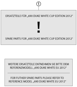 KIT DE CONVERSION PARA 690 DUKE WHITE CUP 2012 EU