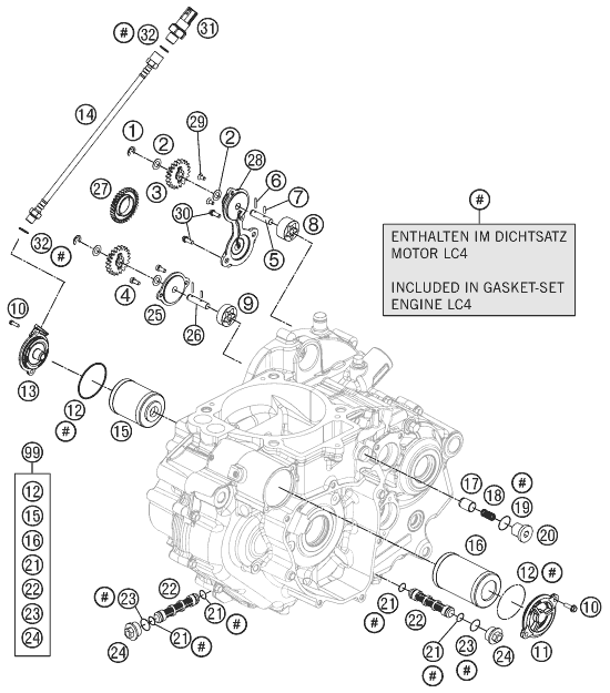 SISTEMA DE LUBRICACION PARA 690 DUKE BLACK 2012 EU