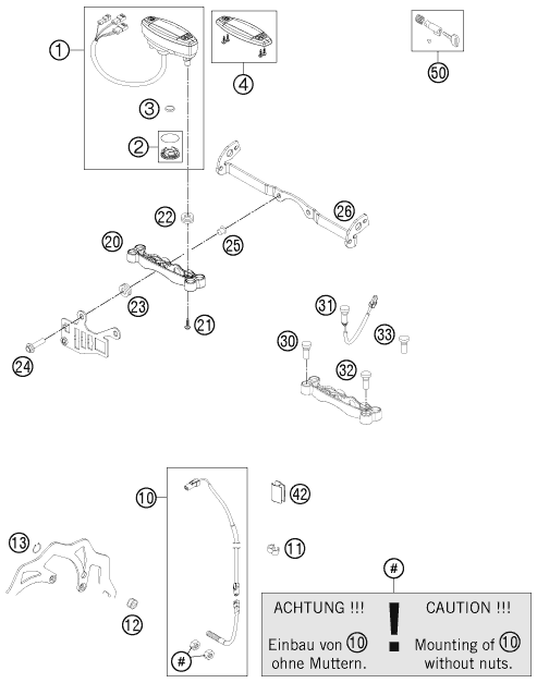 INSTRUMENTOS  SISTEMA DE BLOQUEO PARA 350 EXC F 2012 EU