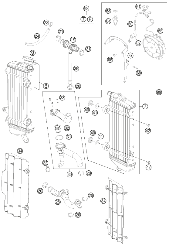 SISTEMA DE REFRIGERACION PARA 350 EXC F 2012 EU