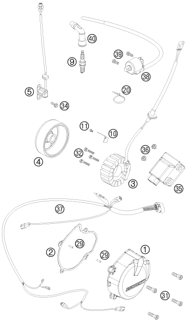 SISTEMA DE ENCENDIDO PARA 525 XC ATV 2012 EU
