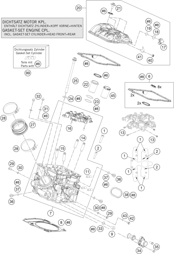 CULATA TRASERA PARA 1290 SUPERDUKE R BLACK ABS 14 EU