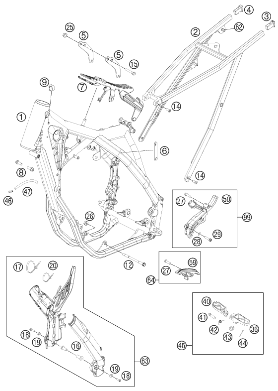 MARCO PARA 250 SX F 2014 EU