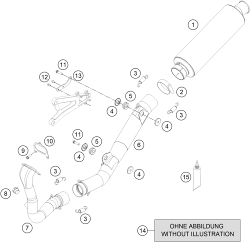 SISTEMA DE ESCAPE PARA RC 250 R 2013 EU