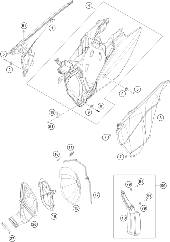 FILTRO DE AIRE PARA 250 SX 2014 EU