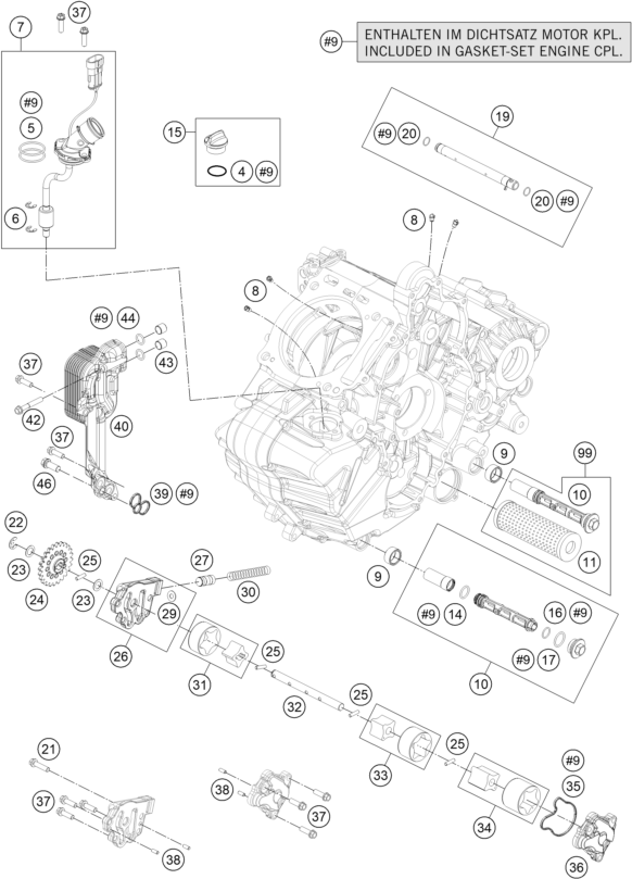 SISTEMA DE LUBRICACION PARA 1290 SUPERDUKE R BLACK ABS 14 EU