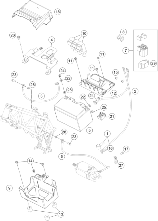 BATERIA PARA 690 ENDURO R 2017 EU