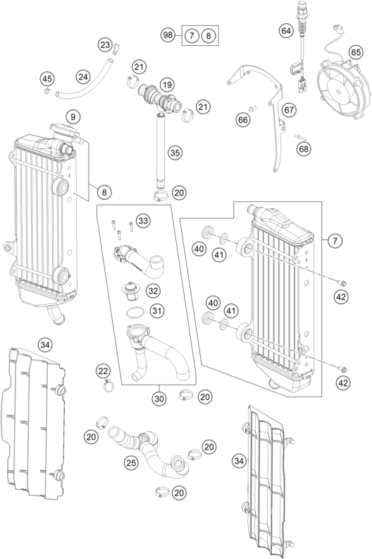 SISTEMA DE REFRIGERACION PARA 350 EXC F 2014 EU