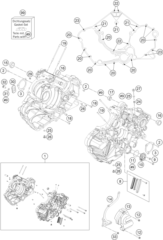CAJA DEL CIGUENAL PARA 1290 SUPER DUKE GT BLACK 2018 EU