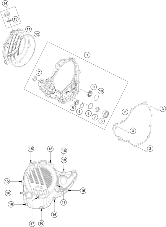 TAPA DEL EMBRAGUE PARA 250 SX F TROY LEE DESIGNS 2021 EU