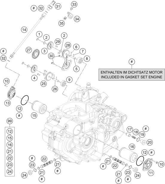 SISTEMA DE LUBRICACION PARA 690 ENDURO R 2017 EU