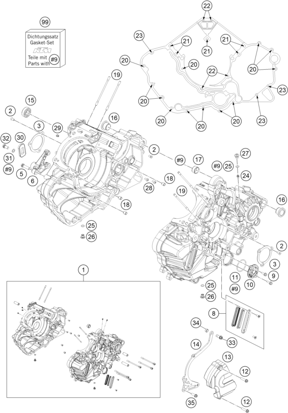 CAJA DEL CIGUENAL PARA 1190 ADV ABS ORANGE WES 2016 EU