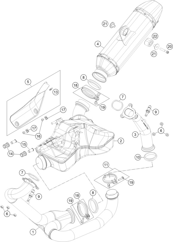 SISTEMA DE ESCAPE PARA 1290 SUPERDUKE R SE ABS 16 EU