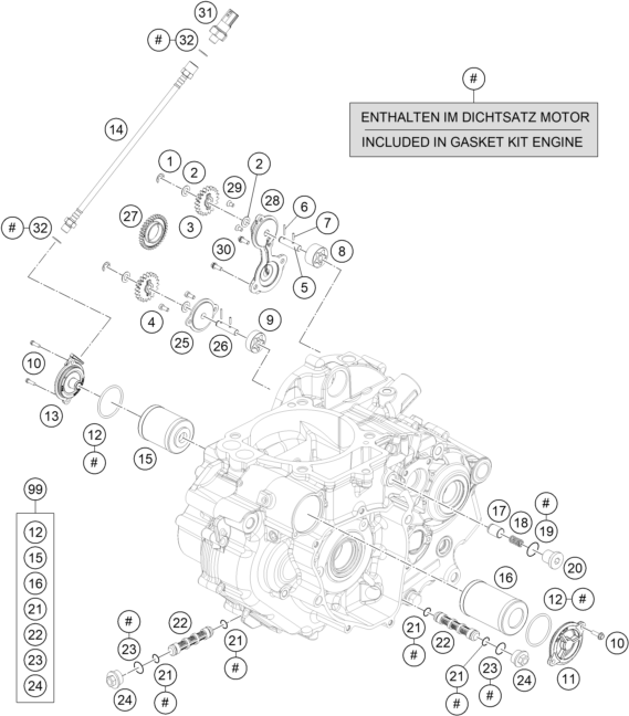 SISTEMA DE LUBRICACION PARA 690 DUKE ORANGE 2017 EU