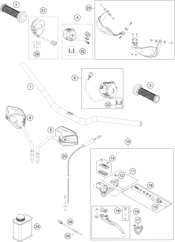 MANILLAR MARCO PARA 1290 SUPER ADVENTURE R 2018 EU