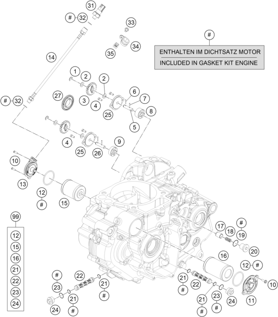 SISTEMA DE LUBRICACION PARA 690 ENDURO R 2019 EU