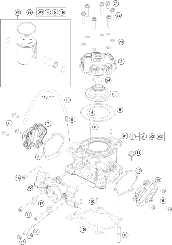 CILINDRO PARA 85 SX 1714 2018 EU