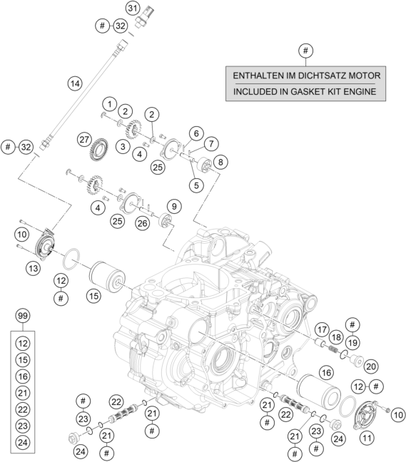 SISTEMA DE LUBRICACION PARA 690 DUKE ORANGE 2018 EU