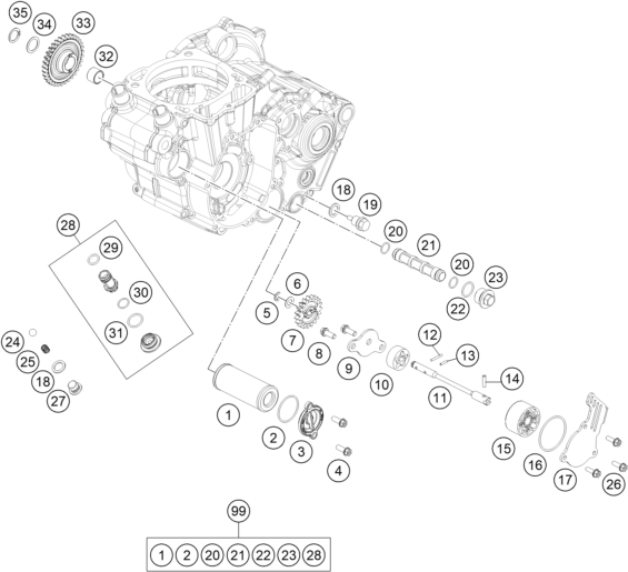 SISTEMA DE LUBRICACION PARA 450 SX F 2020 EU