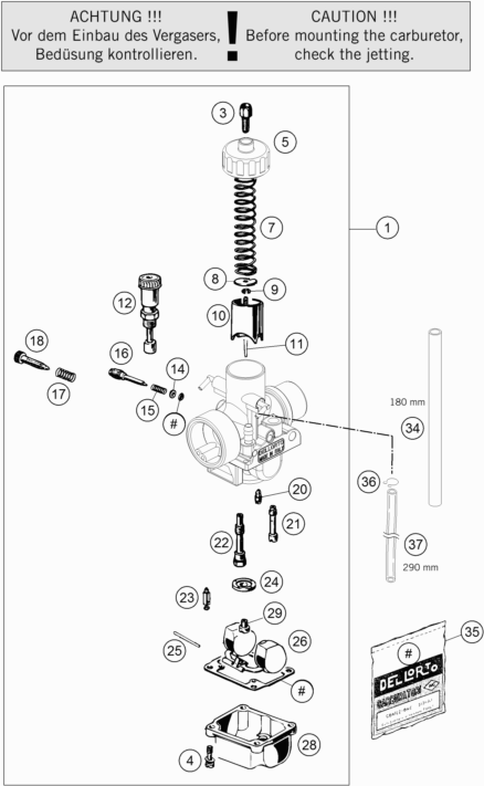 CARBURADOR PARA 50 SX 2020 EU