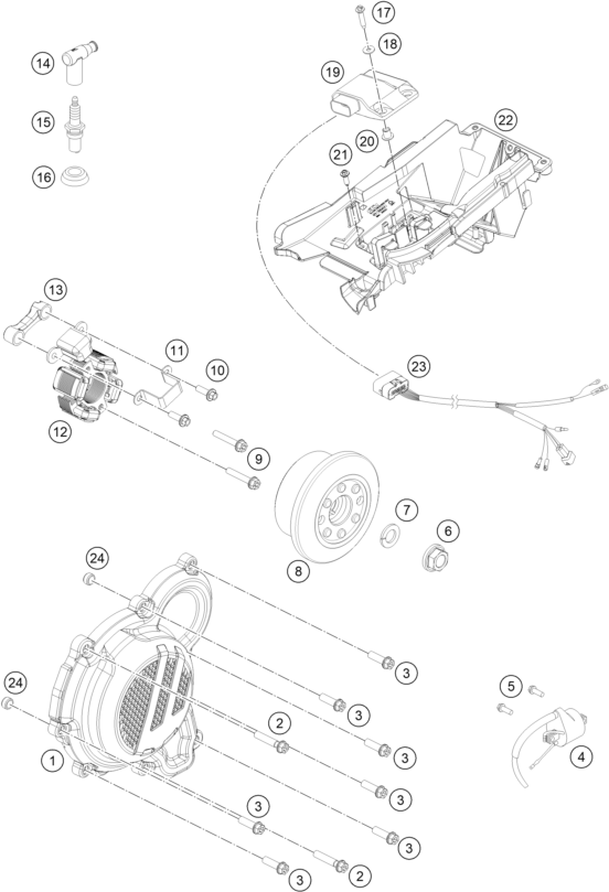 SISTEMA DE ENCENDIDO PARA 250 SX 2019 EU