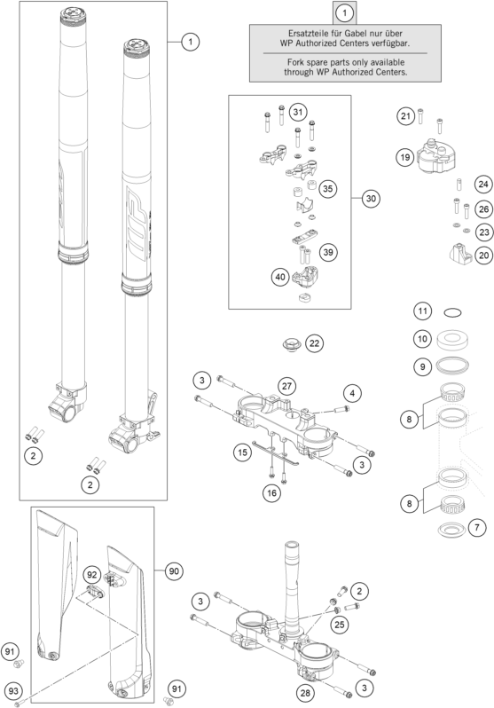 HORQUILLA TELESCOPICA ARBOL DE HORQUILLA PARA 450 RALLY FACTORY REPLICA 2019