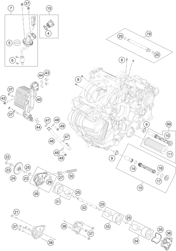 SISTEMA DE LUBRICACION PARA 1290 SUPER DUKE R BLACK 2023 EU