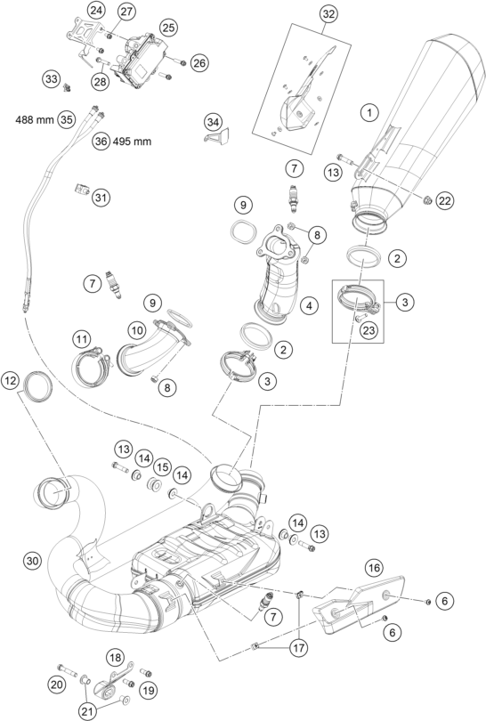 SISTEMA DE ESCAPE PARA 1290 SUPER DUKE RR 2023 EU